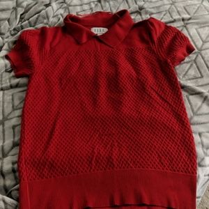 Short sleeve sweater